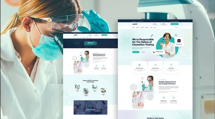 Medical Laboratory Website design preview