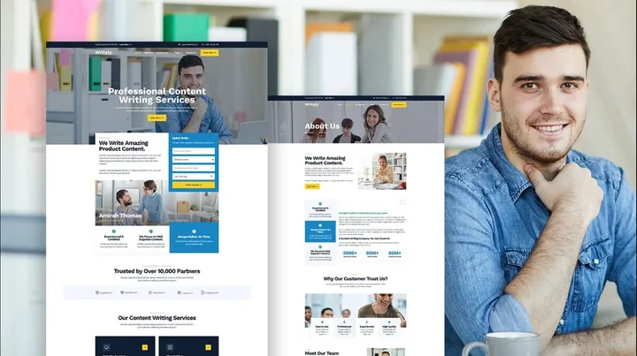 Business Finance Website design preview