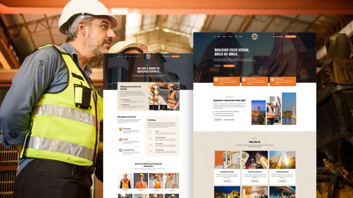 Building Contractor Website design preview