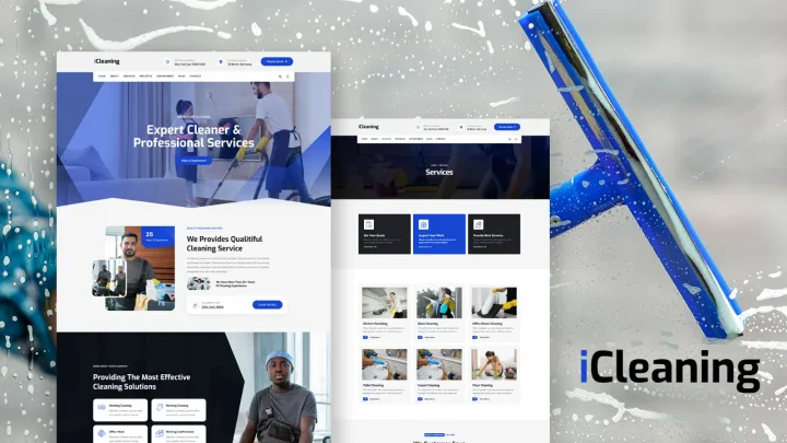 Cleaning Services Website design preview
