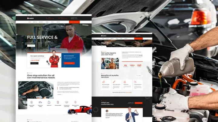 Auto Repair Website design preview