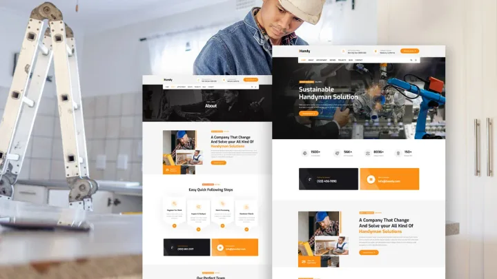 Handyman Services Website design preview