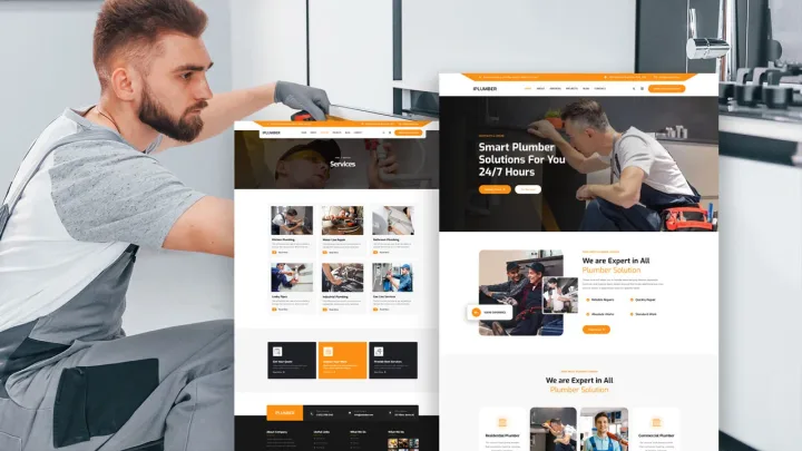 Plumbing Services Website design preview