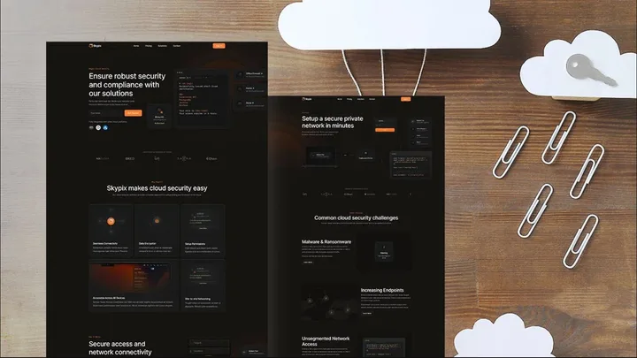 Cloud Hosting Website design preview