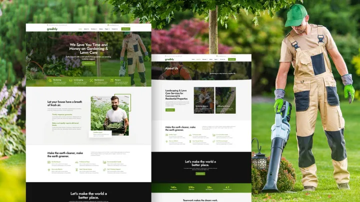 Landscaping Business Website design preview