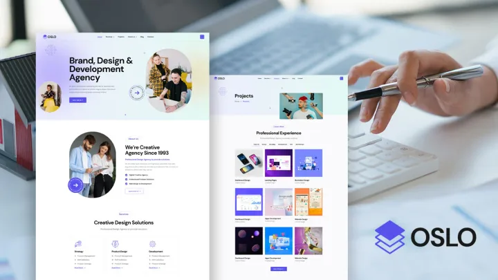 Brand & Design Agency Website design preview