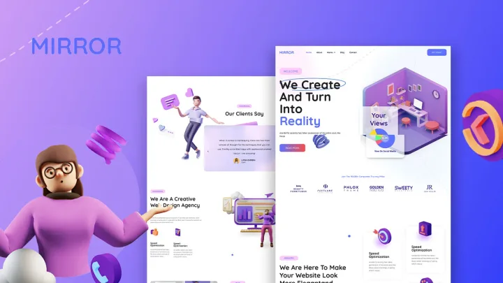 Creative Agency Website design preview