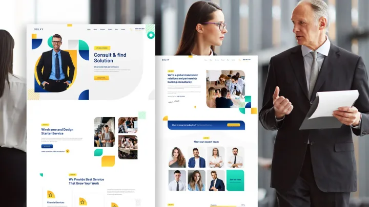 Business Consultant Website design preview