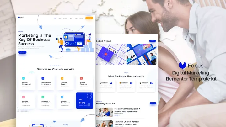 Marketing Services Website design preview