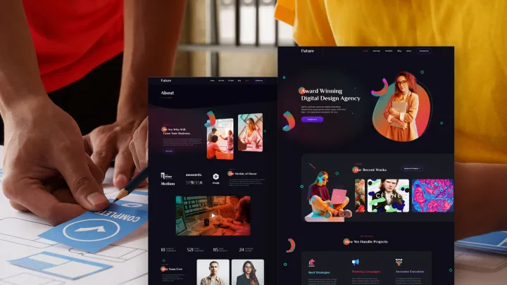Creative Studio Website design preview