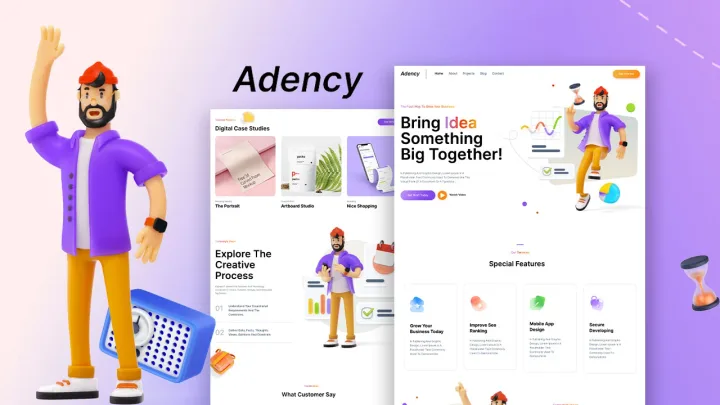 Branding Agency Website design preview
