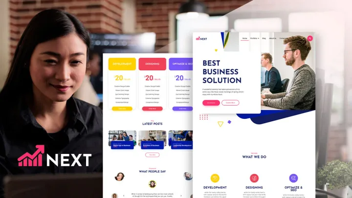 Business Solutions Website design preview