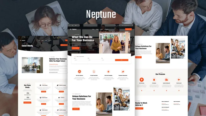 Corporate Services Website design preview
