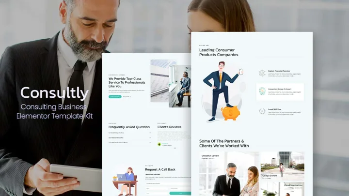 Business Strategy Website design preview