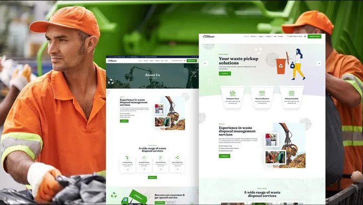 Waste Management Website design preview