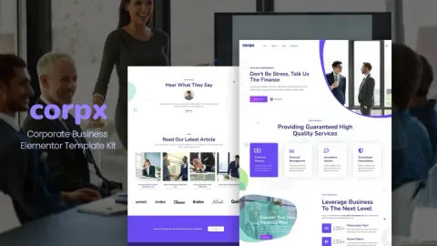 Corporate Finance Website portfolio preview
