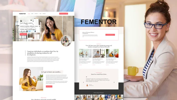 Mentoring & Coaching Website design preview