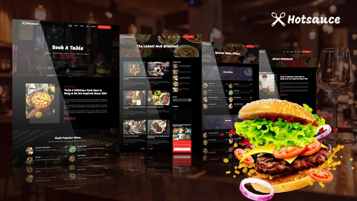 Restaurant Website design preview
