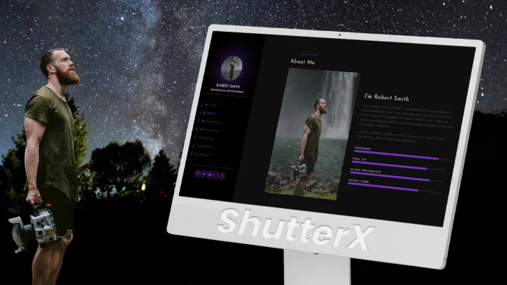 Photography Portfolio Website design preview