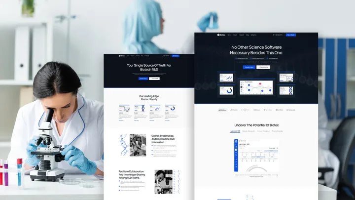 Clinical Research Website design preview