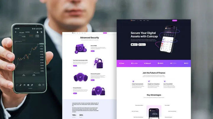 Digital Finance Website design preview