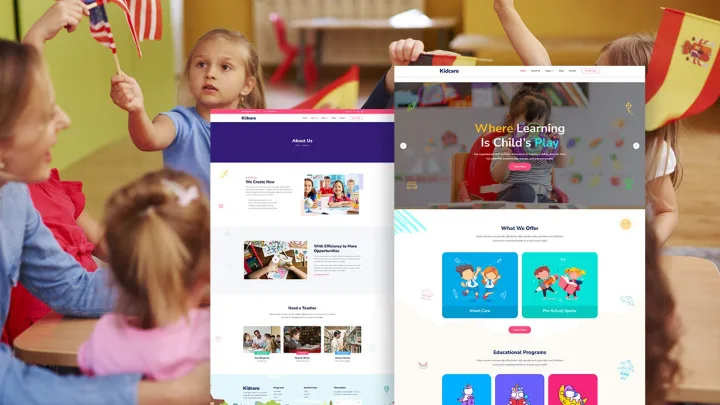 Daycare & Preschool Website design preview
