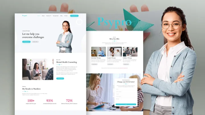 Psychology Practice Website design preview