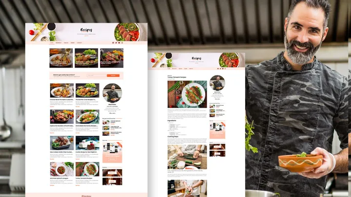 Restaurant & Menu Website design preview