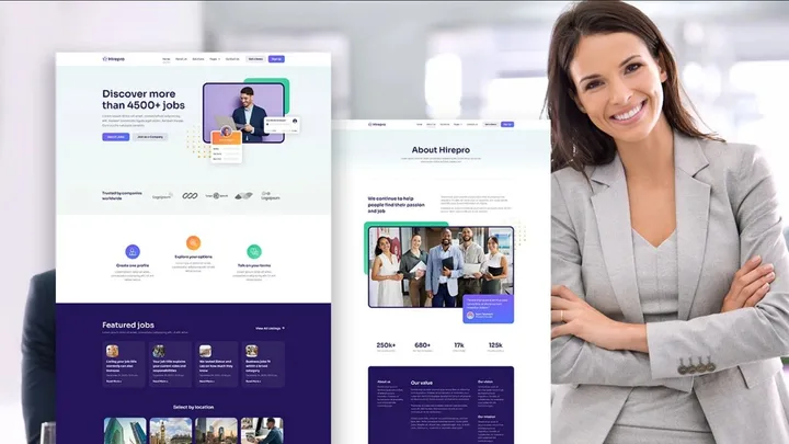 Recruitment Agency Website design preview