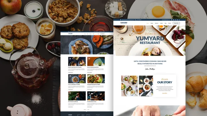 Restaurant & Dining Website design preview