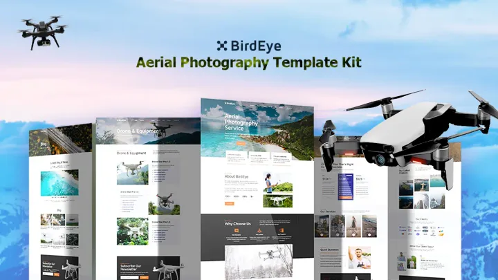 Aerial Photography Website design preview