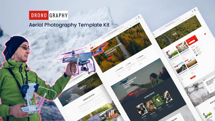 Drone Photography Website design preview