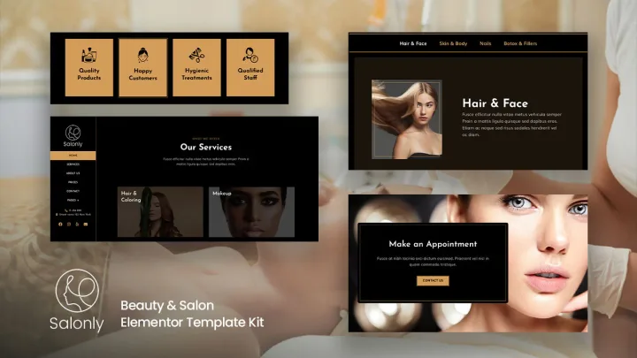 Hair Salon Website design preview