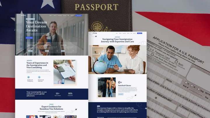 Immigration Consultancy Website design preview