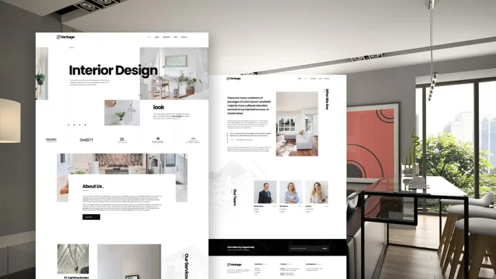 Interior Architecture Website design preview