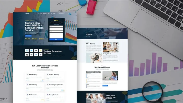 Business Advisory Website design preview